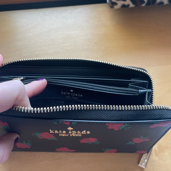 Kate Spade Madison Ross Toss Rose Printed Large Continental Wallet; NWT - Picture 13 of 15